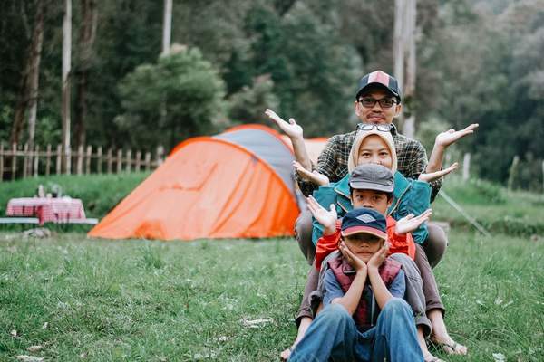 family camping trip with kids